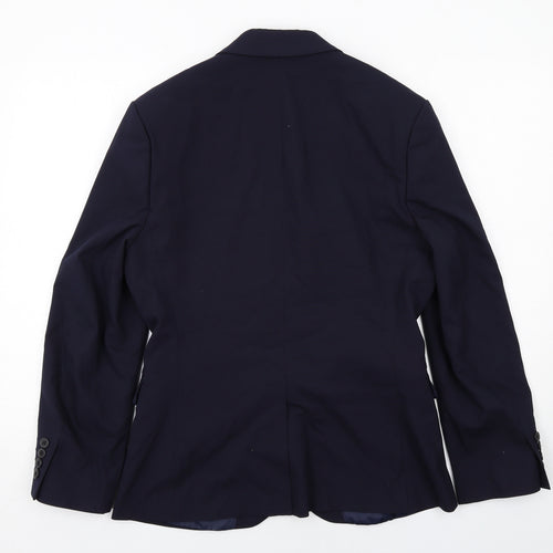 ASOS Mens Blue Polyester Jacket Suit Jacket Size 38 Regular