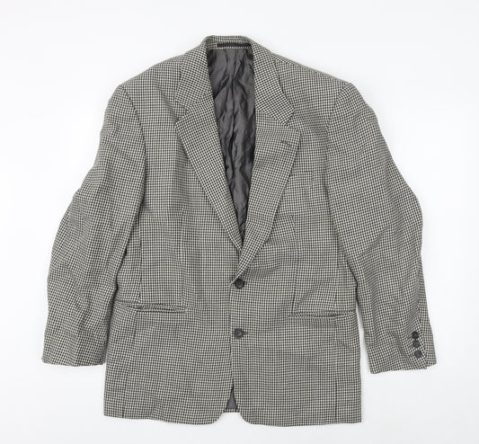 Principles For Men Mens Beige Geometric Polyester Jacket Suit Jacket Size 40 Regular