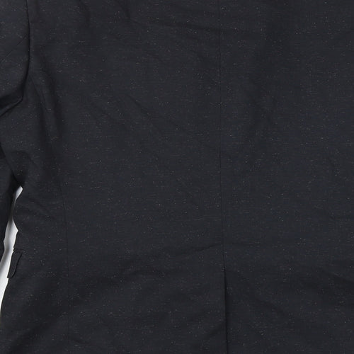 NEXT Mens Grey Polyester Jacket Suit Jacket Size 38 Regular - Flecked Pattern