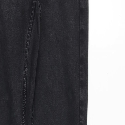 Jasper Conran Womens Grey Cotton Skinny Jeans Size 8 Slim Zip