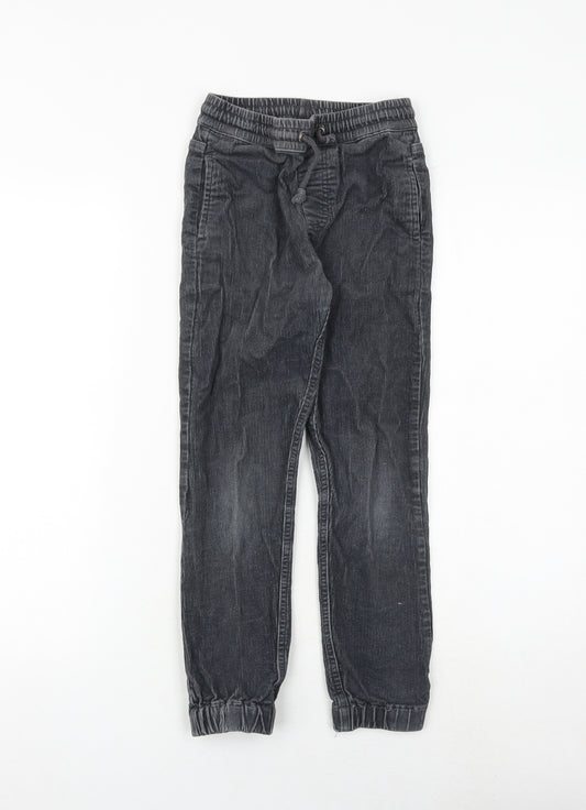 John Lewis Girls Grey 100% Cotton Jegging Trousers Size 9 Years Regular Drawstring