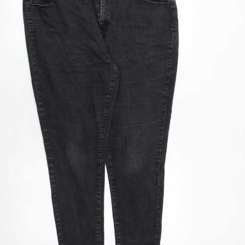 Dorothy Perkins Womens Grey Cotton Skinny Jeans Size 20 Slim Zip