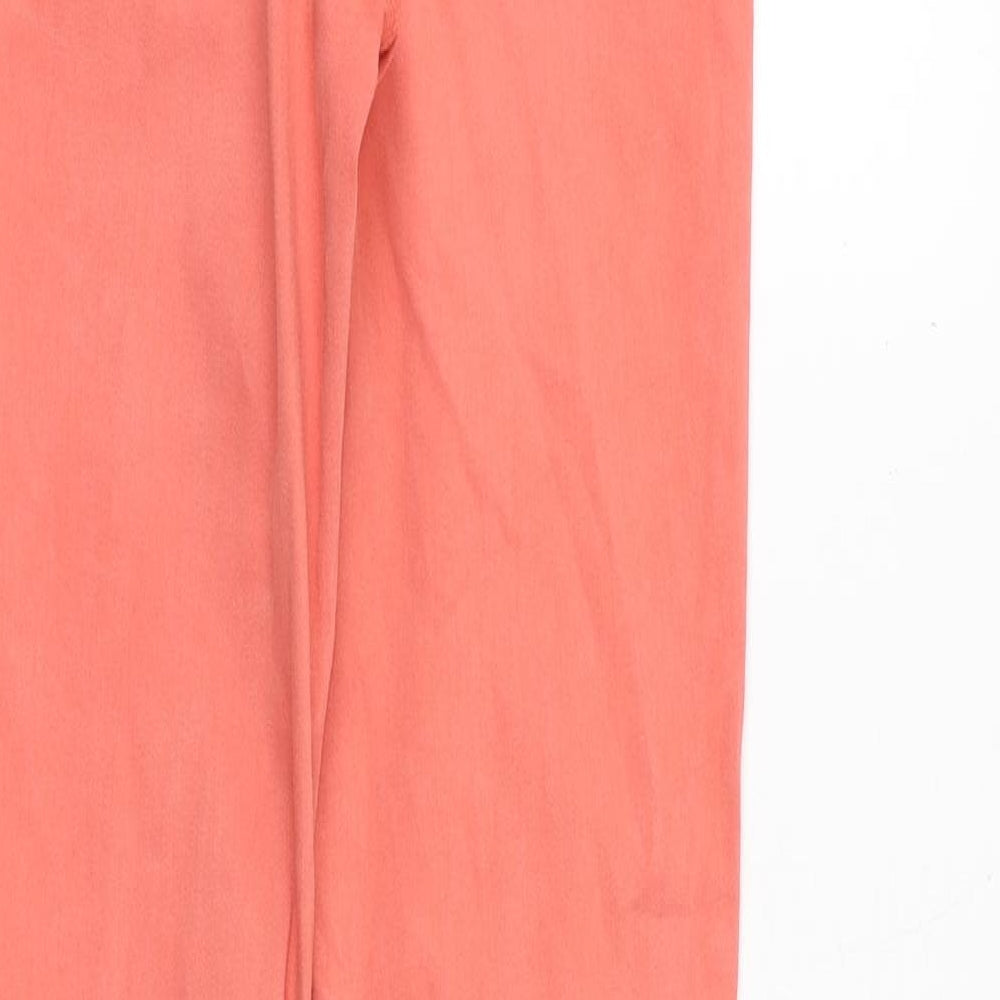 Zara Womens Pink Cotton Skinny Jeans Size 8 Slim Zip