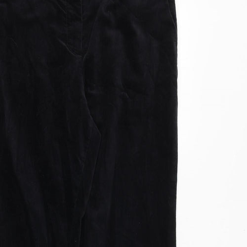 Hobbs Mens Black Cotton Trousers Size 32 in Regular Zip