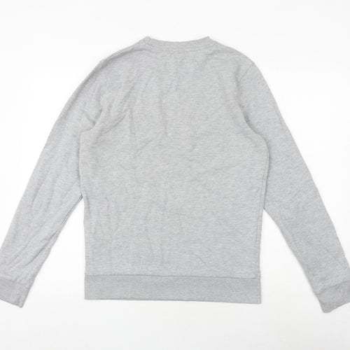 Topman Mens Grey Polyester Pullover Sweatshirt Size M