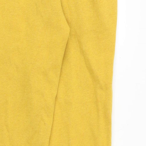 Superdry Womens Yellow Cotton Jogger Trousers Size 28 in Regular Drawstring