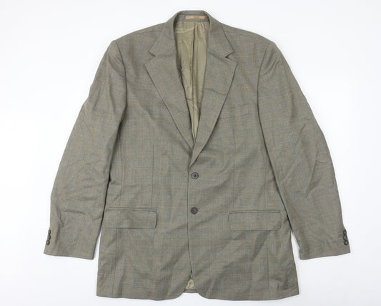 The Label Mens Brown Wool Jacket Suit Jacket Size 42 Regular