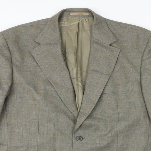 The Label Mens Brown Wool Jacket Suit Jacket Size 42 Regular