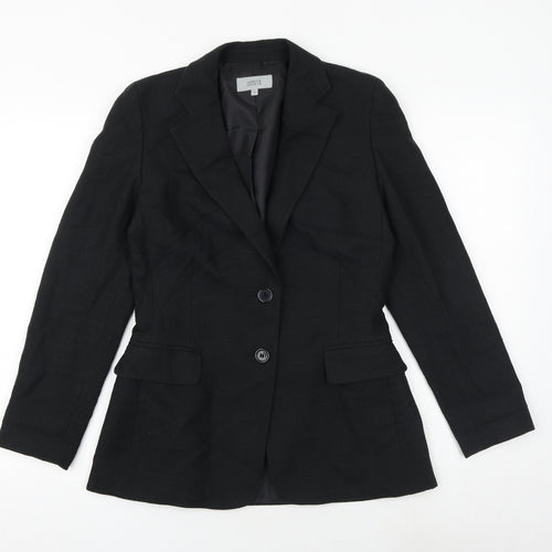 Marks and Spencer Womens Black Jacket Blazer Size 10 Button