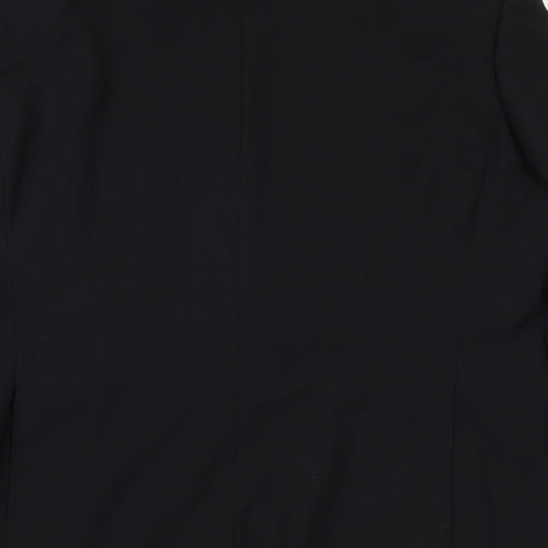 Jeff Banks Mens Black Wool Jacket Suit Jacket Size 42 Regular