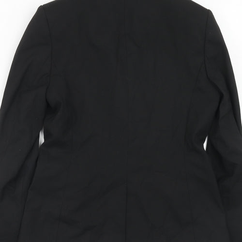 NEXT Womens Black Polyester Jacket Blazer Size 8