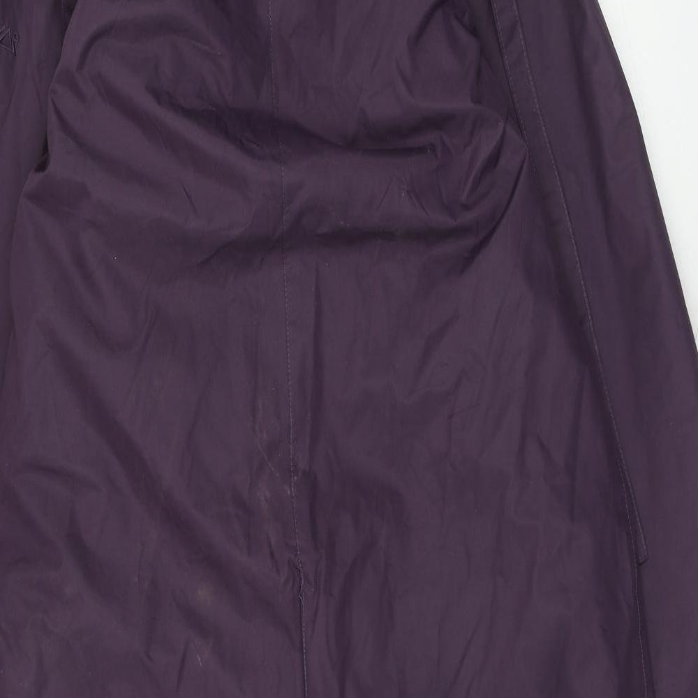 Target Dry Womens Purple Rain Coat Coat Size 10 Zip
