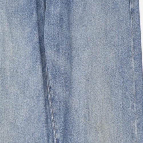 Gap Mens Blue Cotton Straight Jeans Size 36 in L36 in Slim Zip