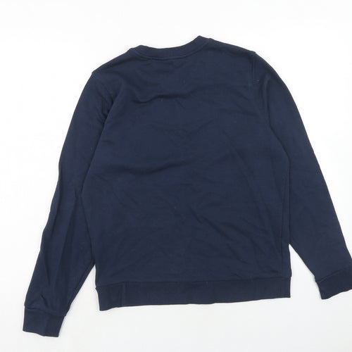 Marks and Spencer Womens Blue Cotton Pullover Sweatshirt Size 12 Pullover