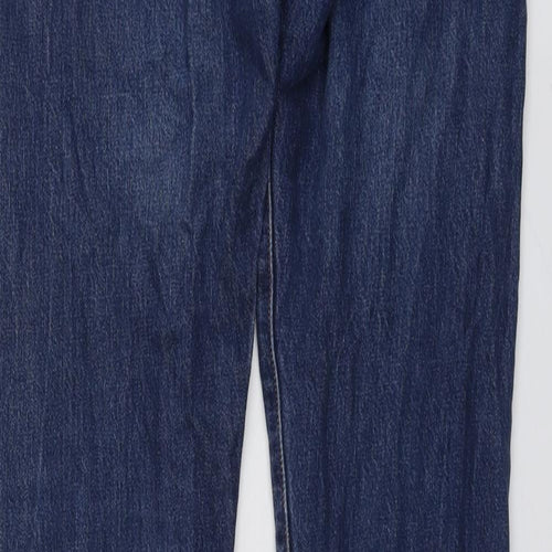 Levi's Mens Blue Cotton Straight Jeans Size 30 in L22 in Regular Button