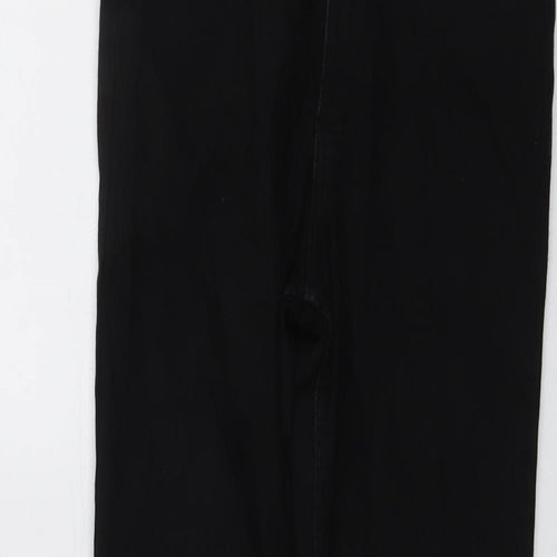 Zara Womens Black Cotton Skinny Jeans Size 10 L27 in Regular Button