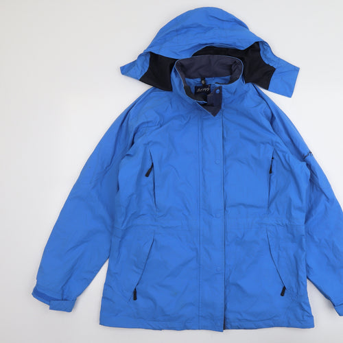 Jack Murphy Womens Blue Windbreaker Jacket Size 14 Zip