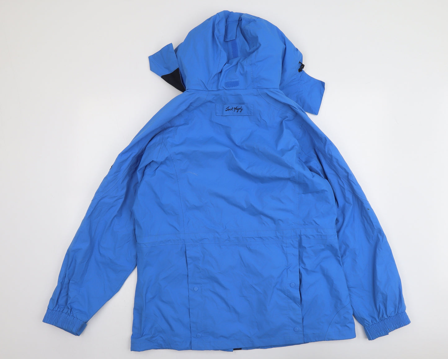 Jack Murphy Womens Blue Windbreaker Jacket Size 14 Zip