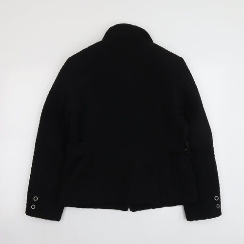 Gallery Womens Black Jacket Size 12 Zip
