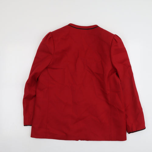 Windsmoor Womens Red Jacket Size 16 Button