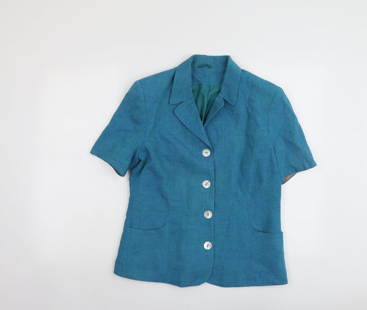 Dorothy Perkins Womens Blue Jacket Size 14 Button