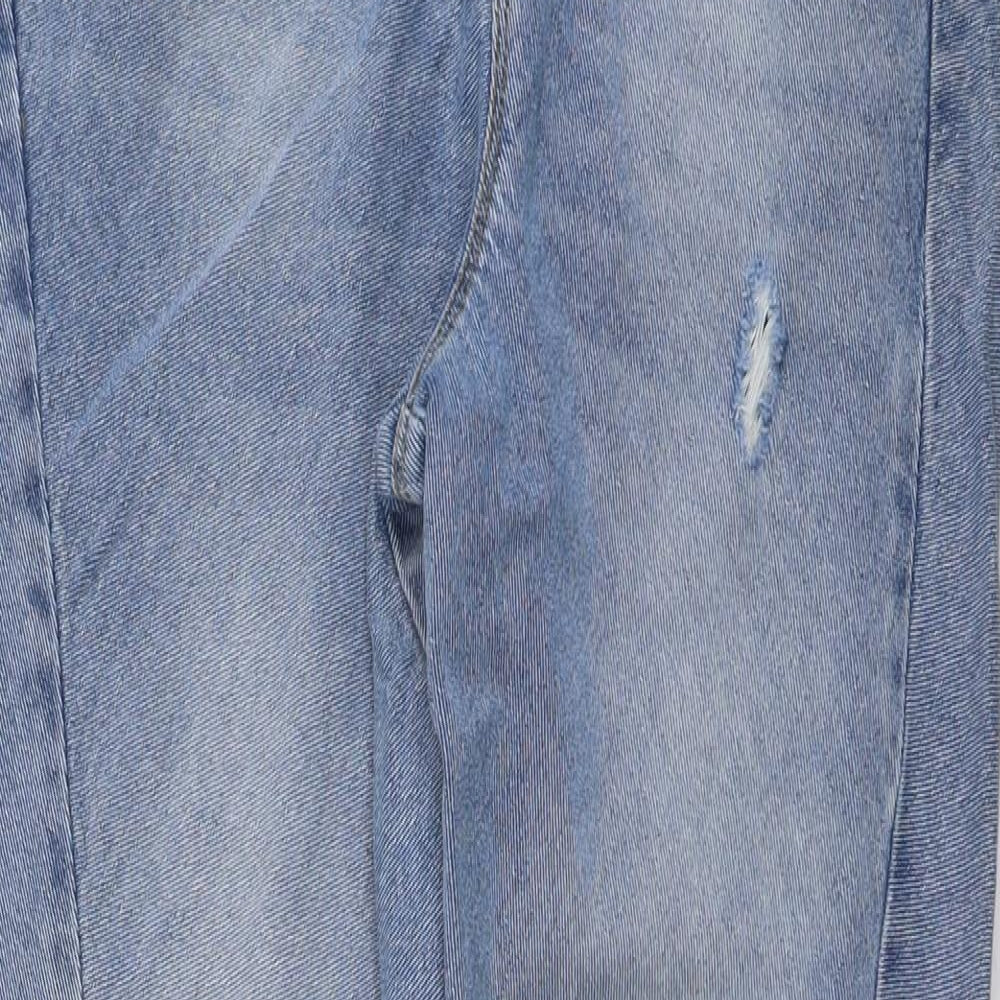 ASOS Mens Blue Cotton Tapered Jeans Size 34 in L36 in Regular Button