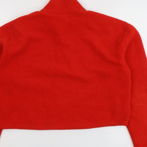 BDG Womens Red Polyester Pullover Sweatshirt Size S Zip