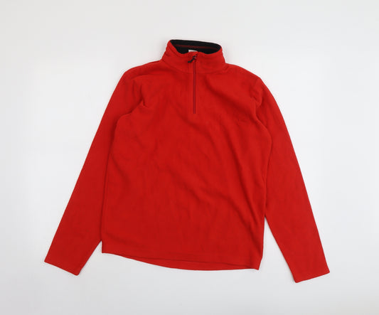 Quechua Boys Red Polyester Pullover Sweatshirt Size 14 Years Zip