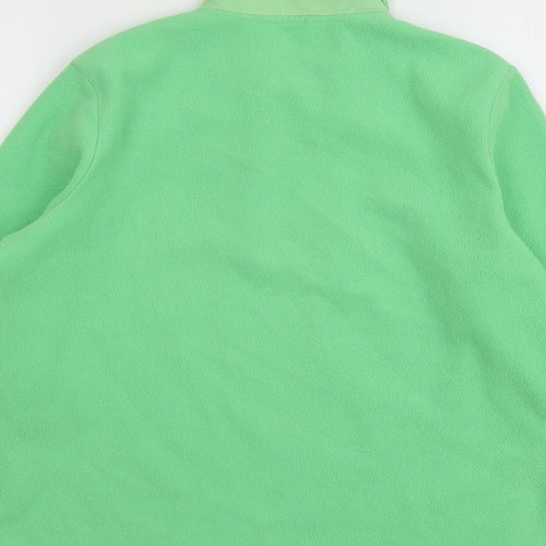 Maine Womens Green Polyester Pullover Sweatshirt Size 16 Zip