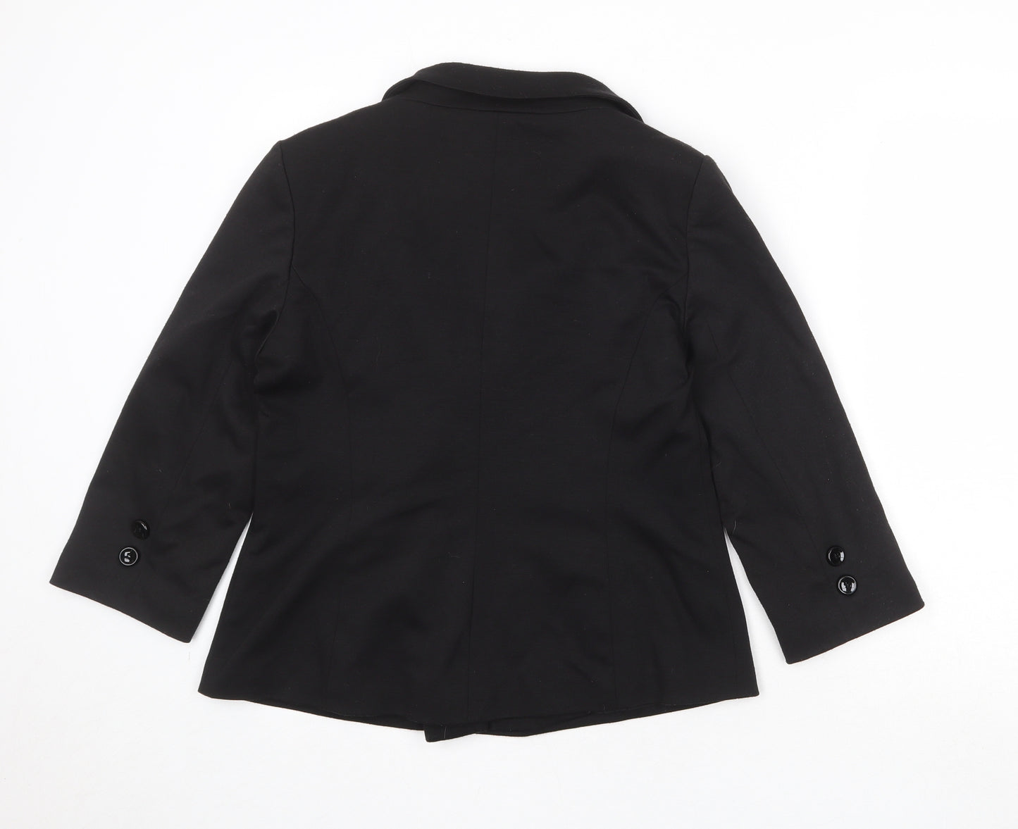 Oasis Womens Black Jacket Size 14 Button