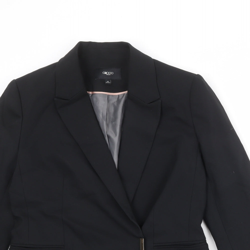 G2000 Womens Black Cotton Jacket Blazer Size 6