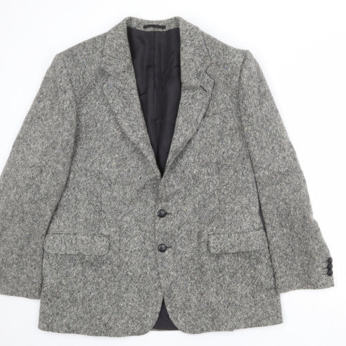St Michael Mens Grey Wool Jacket Blazer Size 44 Regular