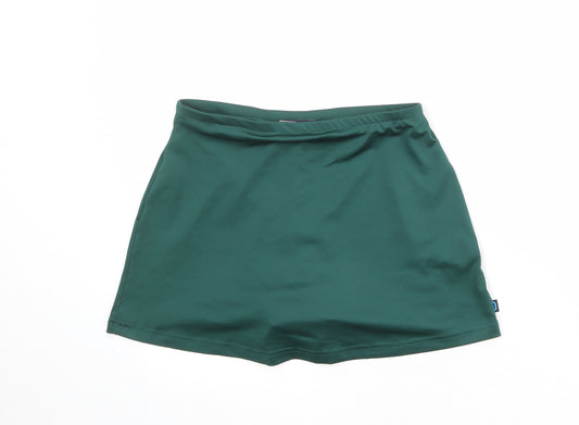 Juco Womens Green Polyester Sweat Shorts Size 27 in Regular Pull On - Skort