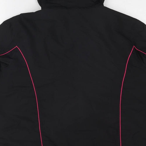Bonmarché Womens Black Windbreaker Jacket Size 14 Zip