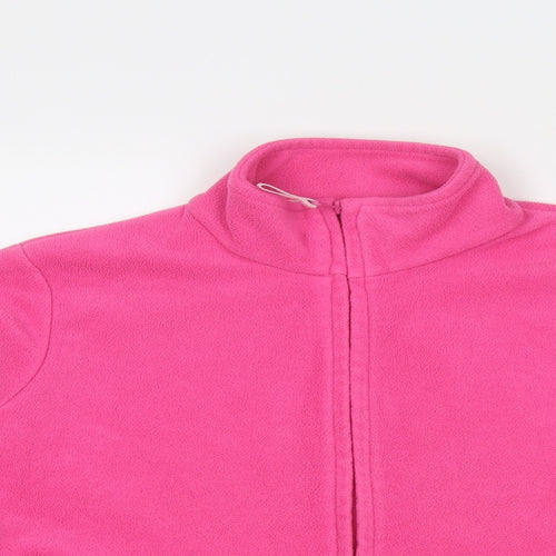 Marks and Spencer Womens Pink Jacket Size 14 Zip