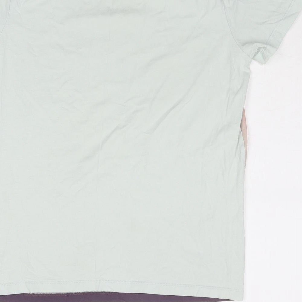 NEXT Boys Multicoloured Geometric Cotton Basic T-Shirt Size 12 Years Round Neck Pullover