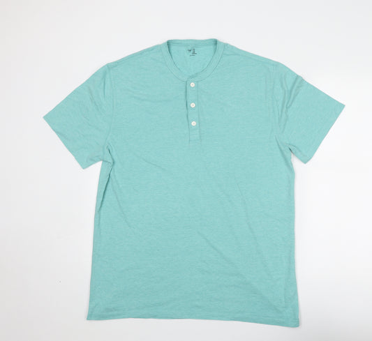 Gap Mens Blue Polyester T-Shirt Size XL Round Neck