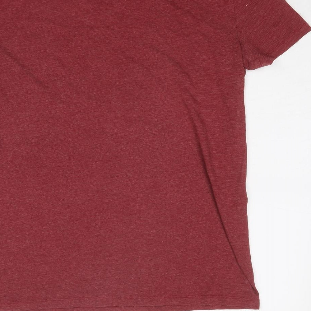 G-Star Mens Red Cotton T-Shirt Size M Round Neck