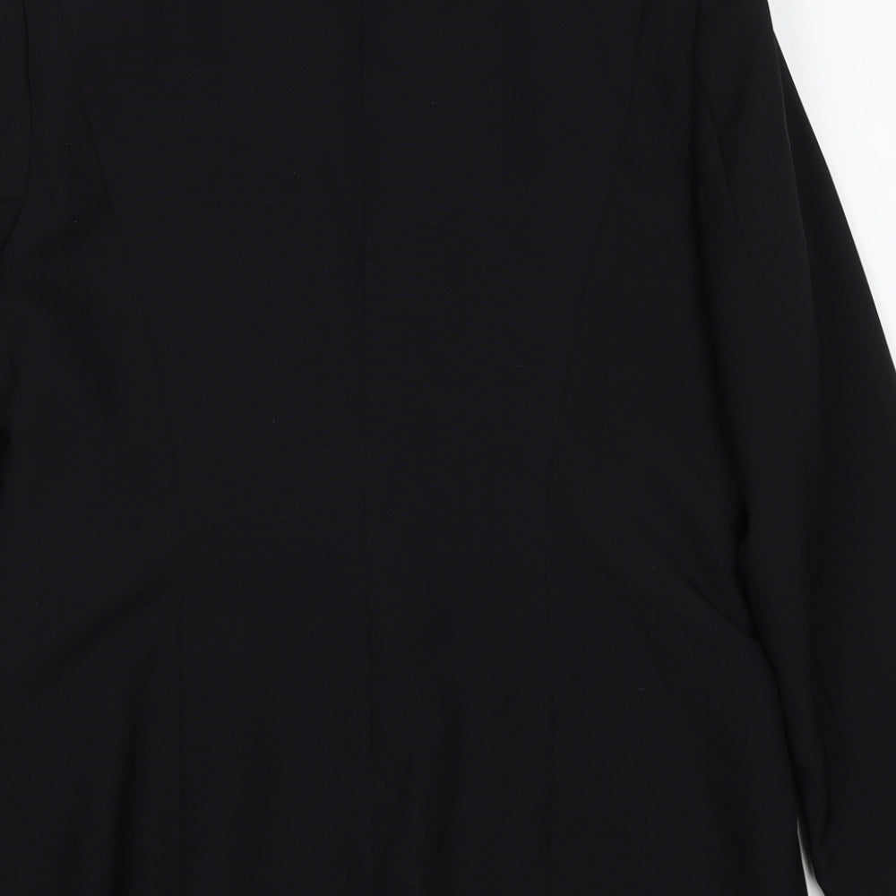Dorothy Perkins Womens Black Polyester Jacket Suit Jacket Size 14
