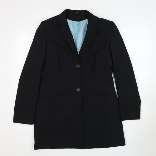 Dorothy Perkins Womens Black Polyester Jacket Suit Jacket Size 12