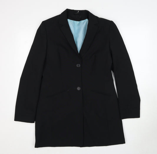 Dorothy Perkins Womens Black Polyester Jacket Suit Jacket Size 12
