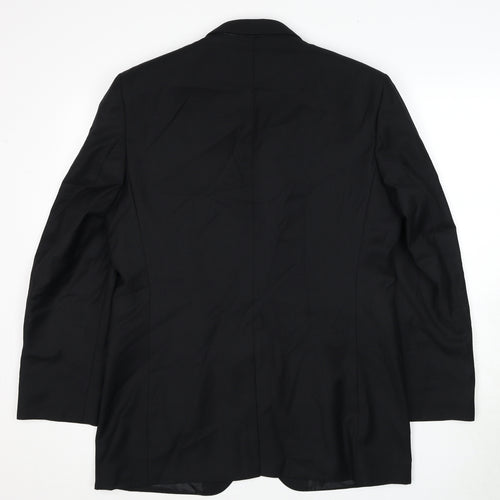 Burton Mens Black Polyester Jacket Blazer Size 40 Regular