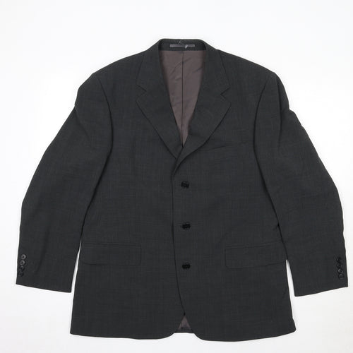 Magee Mens Grey Wool Jacket Suit Jacket Size 42 Regular