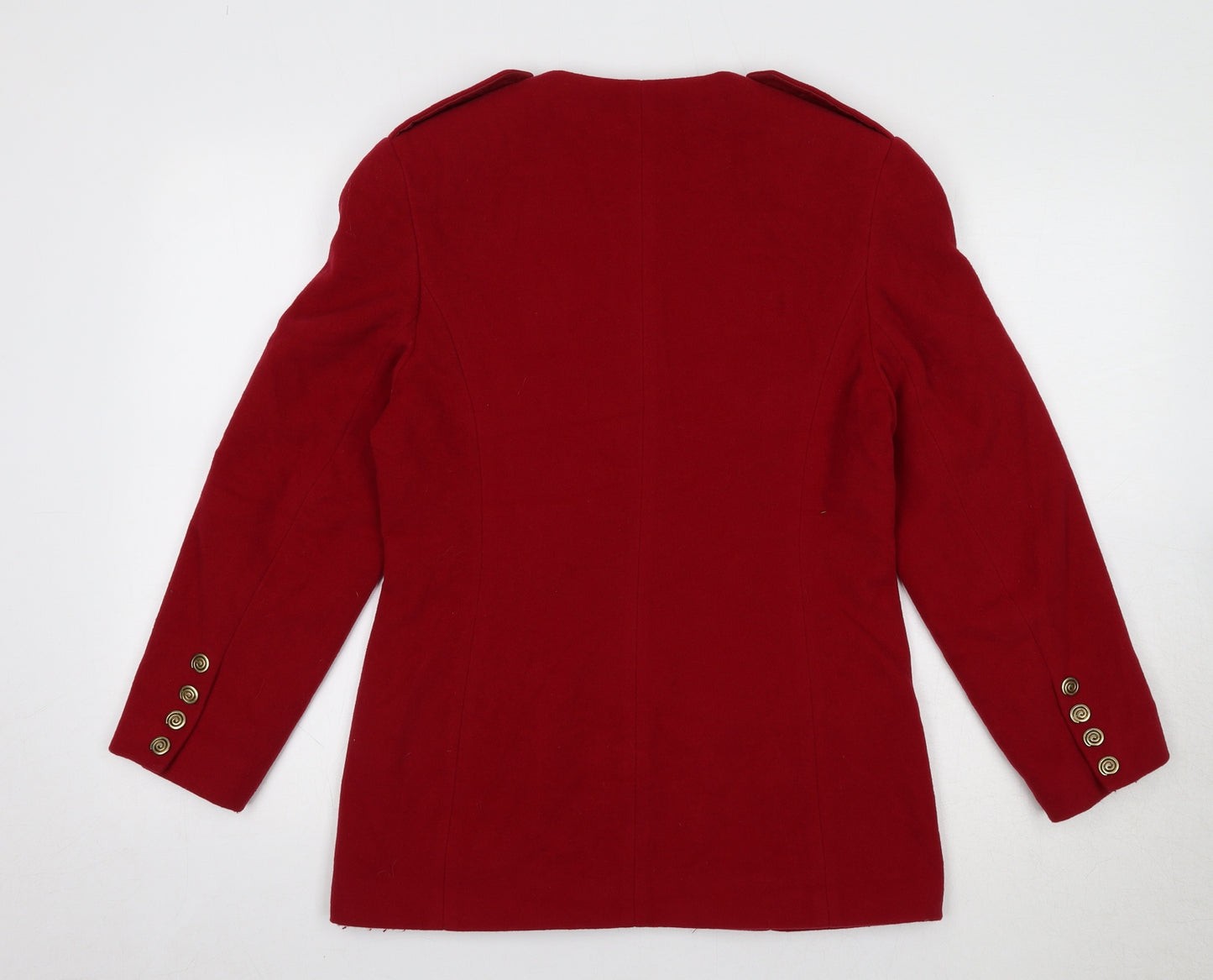 Precis Petite Womens Red Jacket Size 10 Button