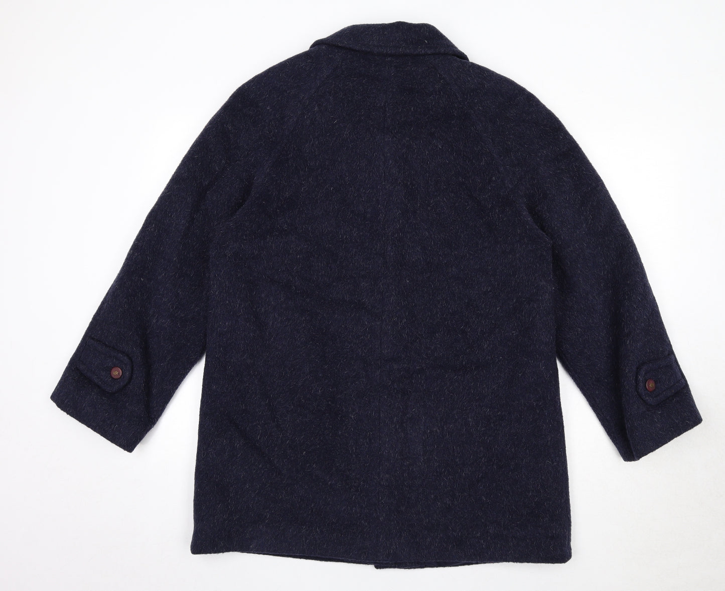Holmewood Womens Blue Geometric Jacket Size 14 Button