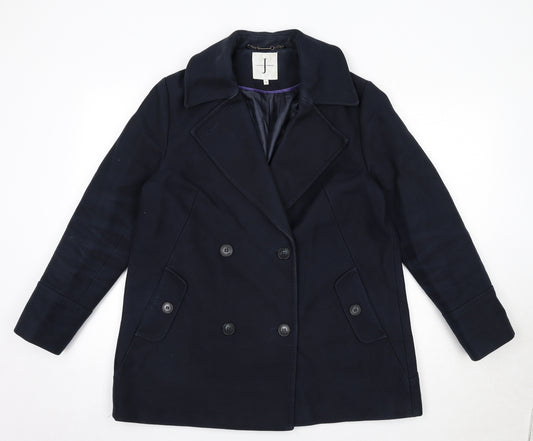 Jasper Conran Womens Blue Jacket Size 14 Button