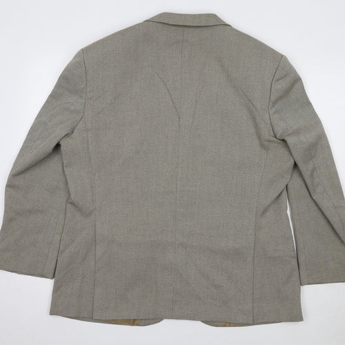 Marks and Spencer Mens Beige Polyester Jacket Suit Jacket Size 44 Regular