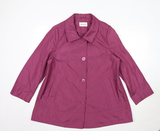 Eastex Womens Purple Jacket Size 14 Button