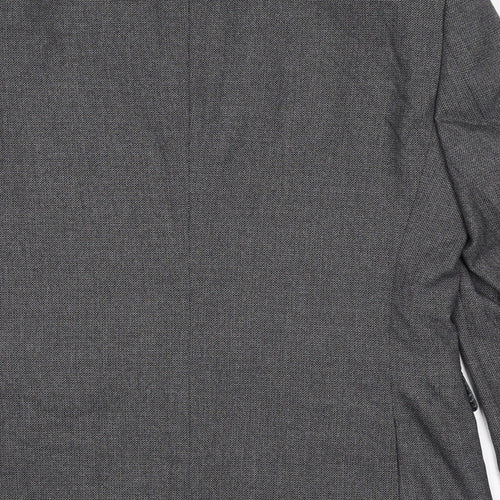 NEXT Mens Grey Polyester Jacket Suit Jacket Size 38 Regular