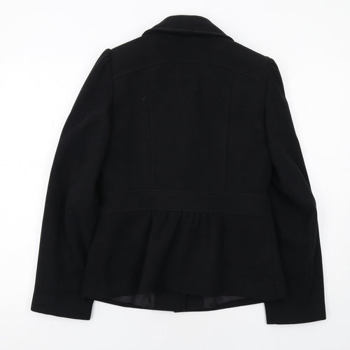 Marks and Spencer Womens Black Jacket Size 10 Button